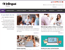 Tablet Screenshot of inlinguaporto.com